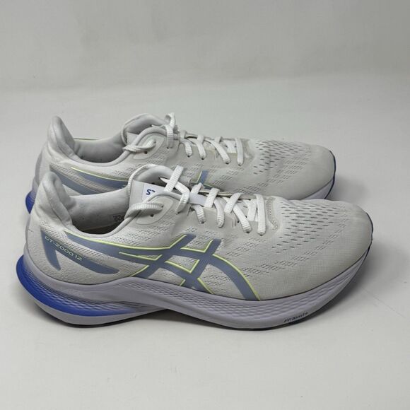 Asics GT-2000 12 Sneakers Womens 11 White Blue Lightweight Running Shoes - Picture 3 of 16